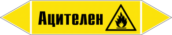 Маркировка трубопровода "ацителен" (пленка, 358х74 мм) - Маркировка трубопроводов - Маркировки трубопроводов "ГАЗ" - ohrana.inoy.org